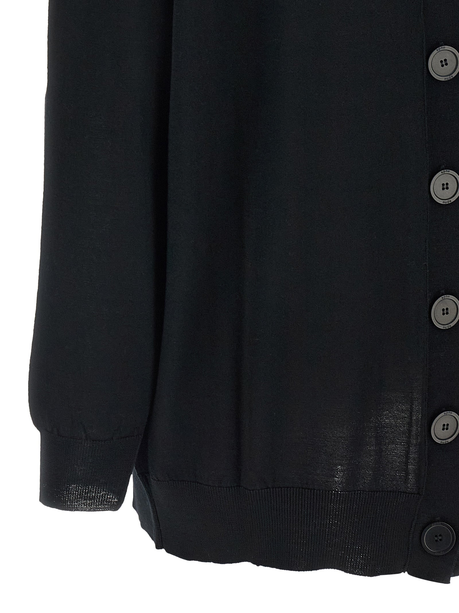 Black Wool Cardigan