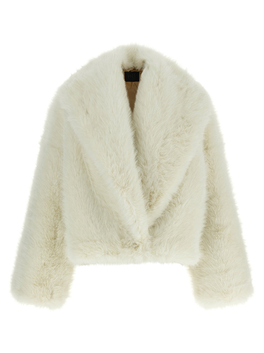 White Polyester Biker Jacket