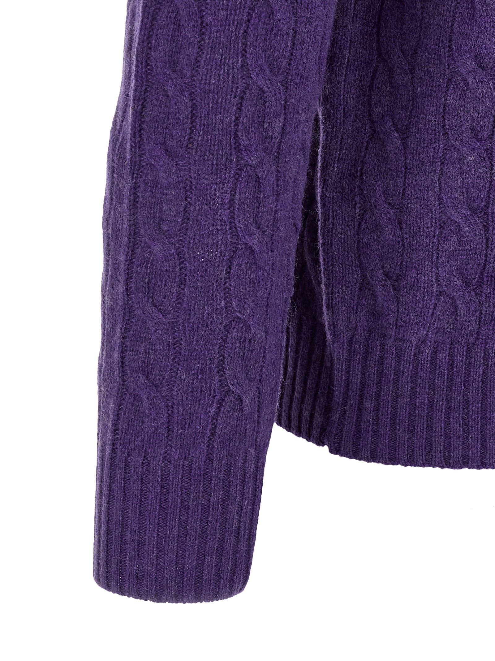 Purple Wool Cardigan