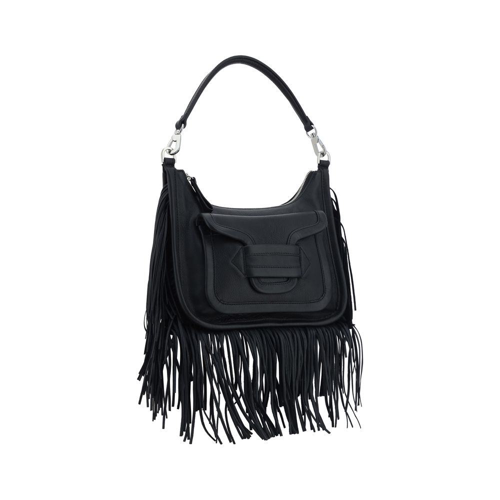Black Calf Leather Bos Taurus Shoulder Bag