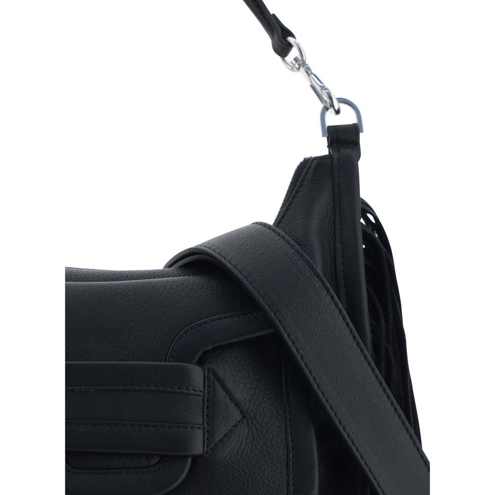 Black Calf Leather Bos Taurus Shoulder Bag
