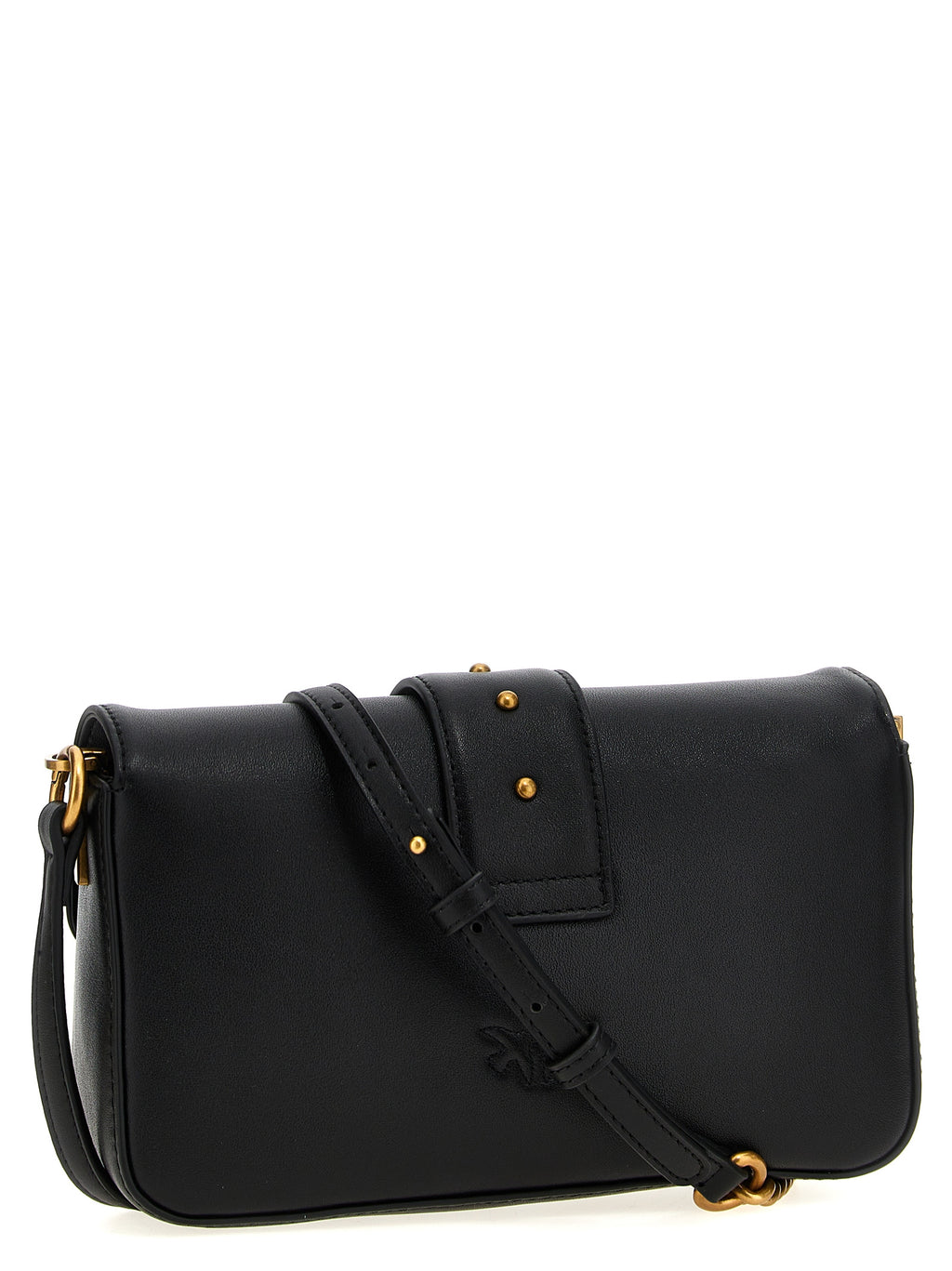 Black Calfskin Shoulder Bag