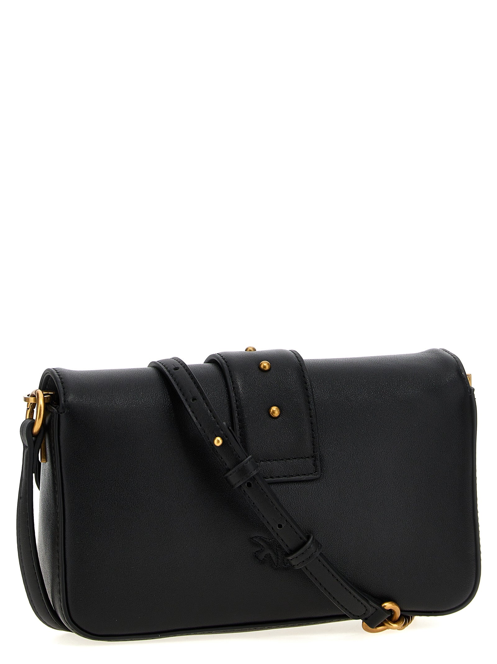 Black Calfskin Shoulder Bag