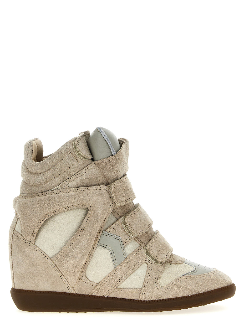 Beige Leather Sneakers