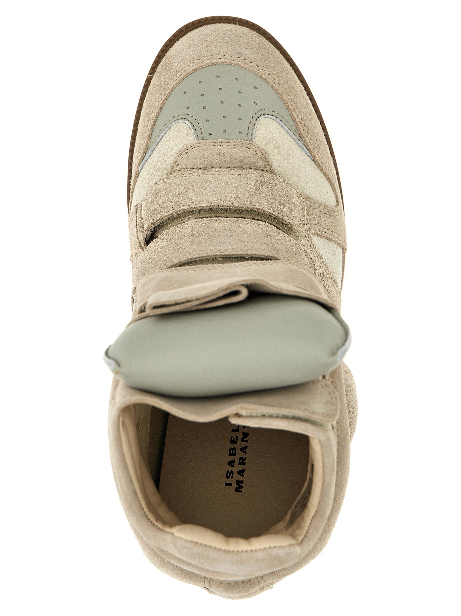 Beige Leather Sneakers