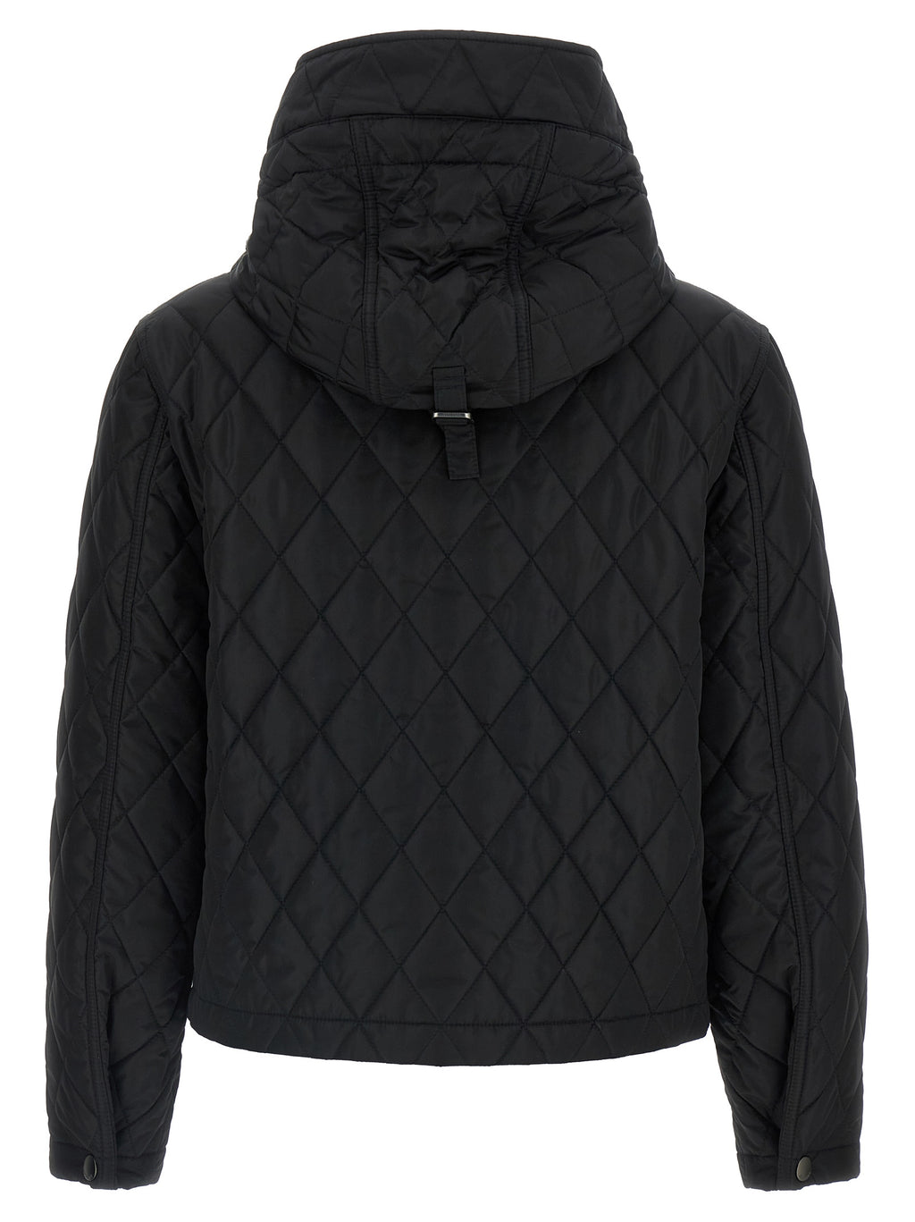 Black Polyamide Full-Length Jacket