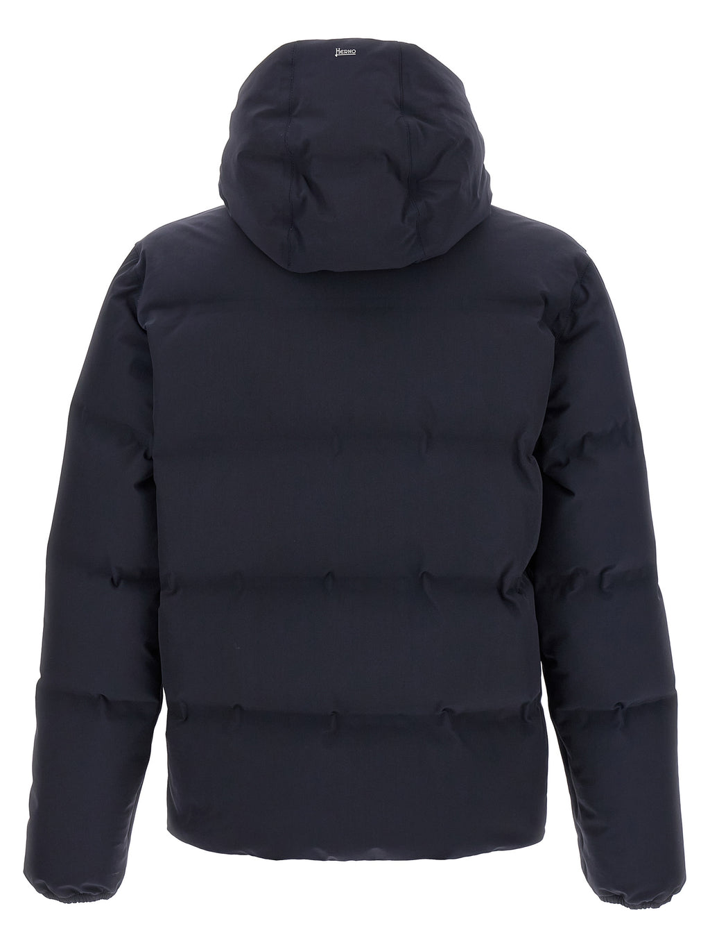 Blue Polyamide Full-Length Jacket