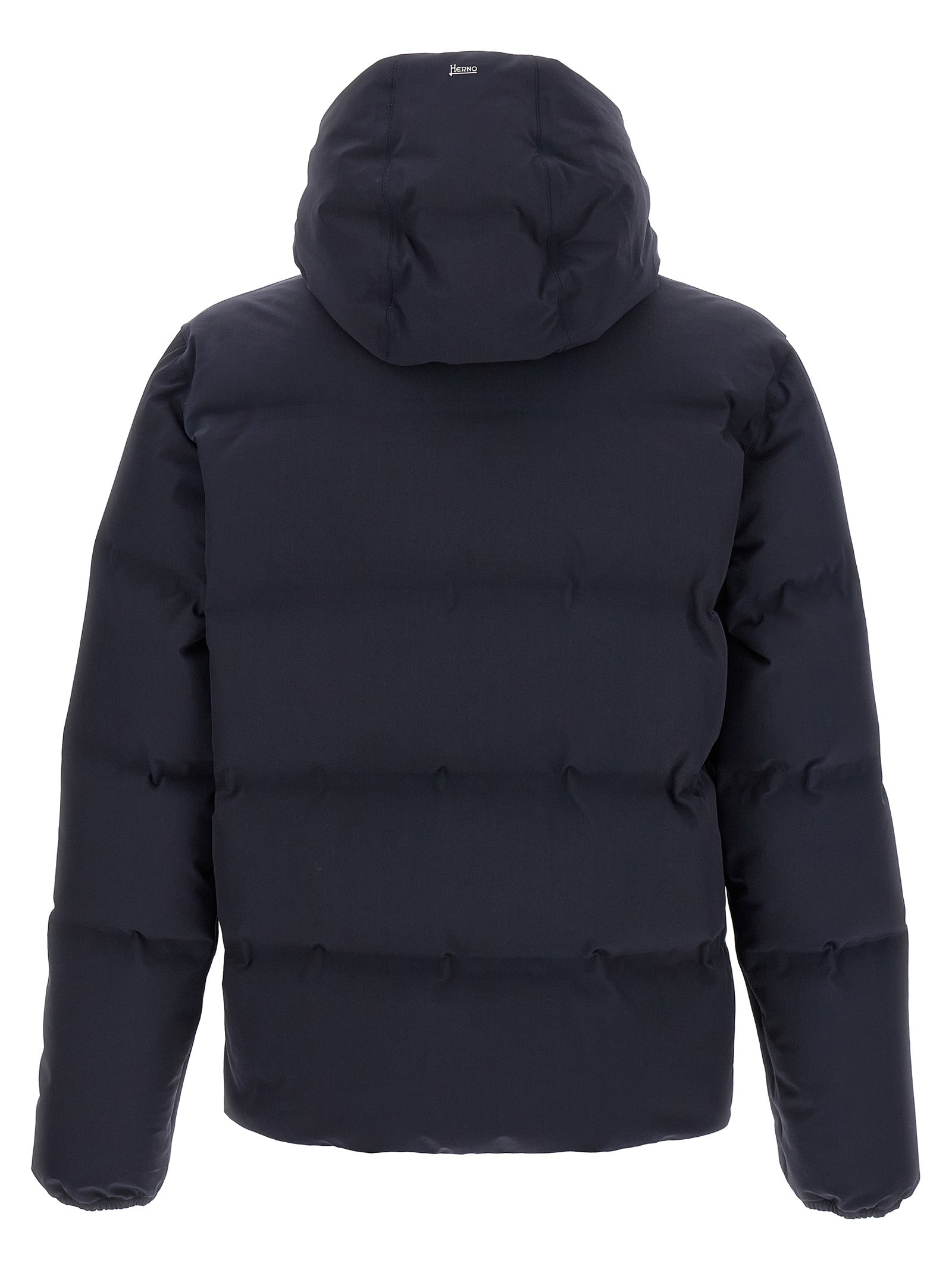 Blue Polyamide Full-Length Jacket