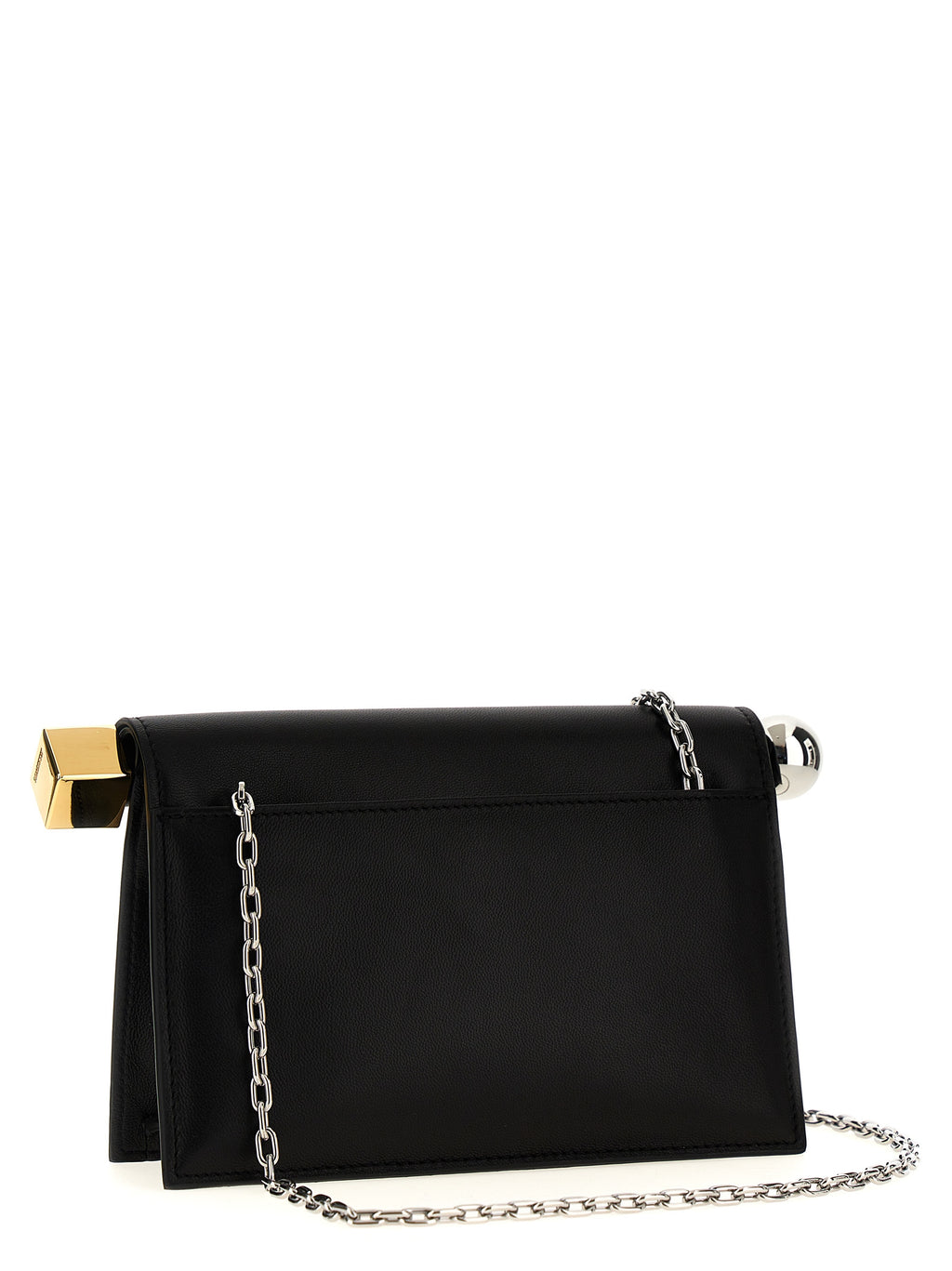 Black Lamb Leather Clutch Bag