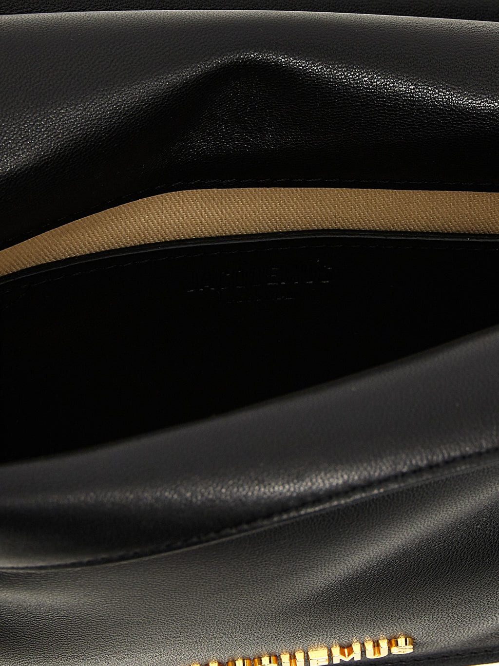 Black Lamb Leather Clutch Bag
