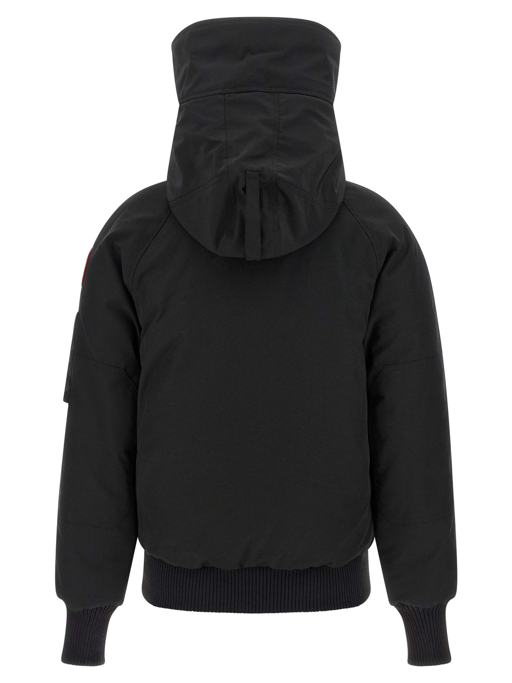 Black Polyester Bomber