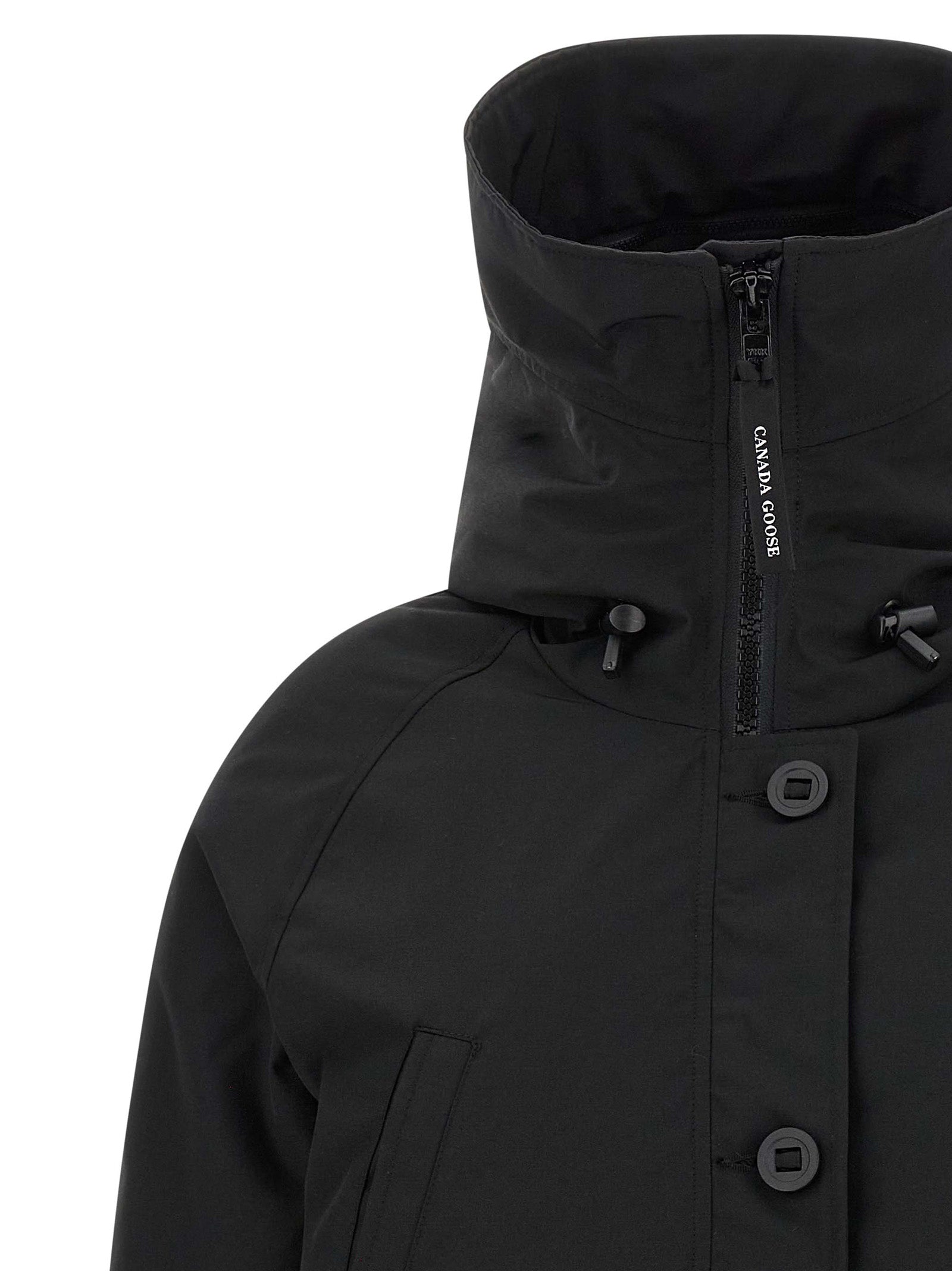 Black Polyester Bomber