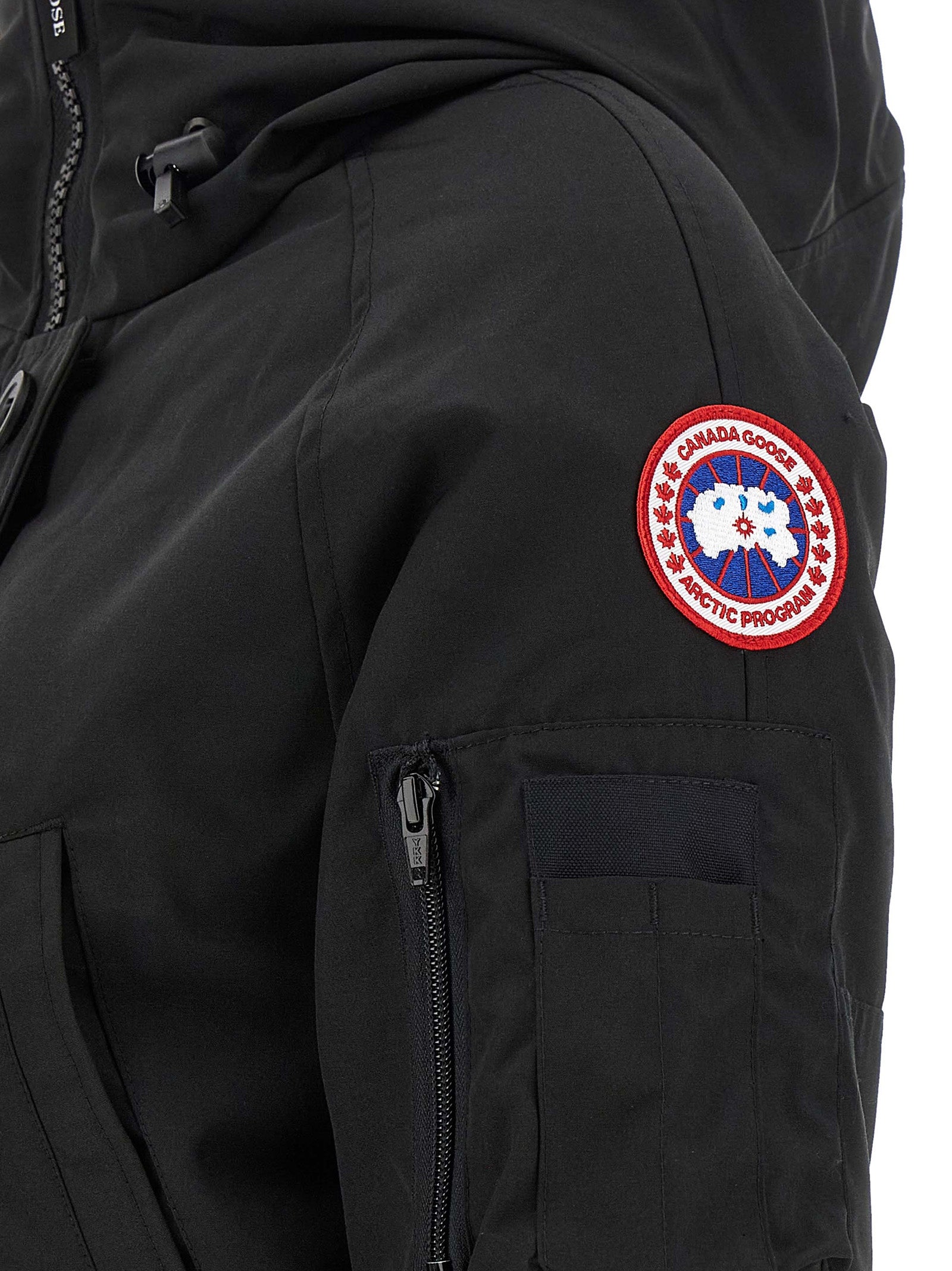 Black Polyester Bomber