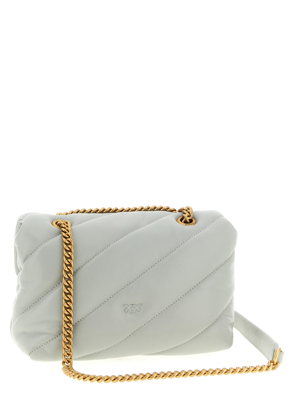 Gray Lamb Fur Crossbody Bag