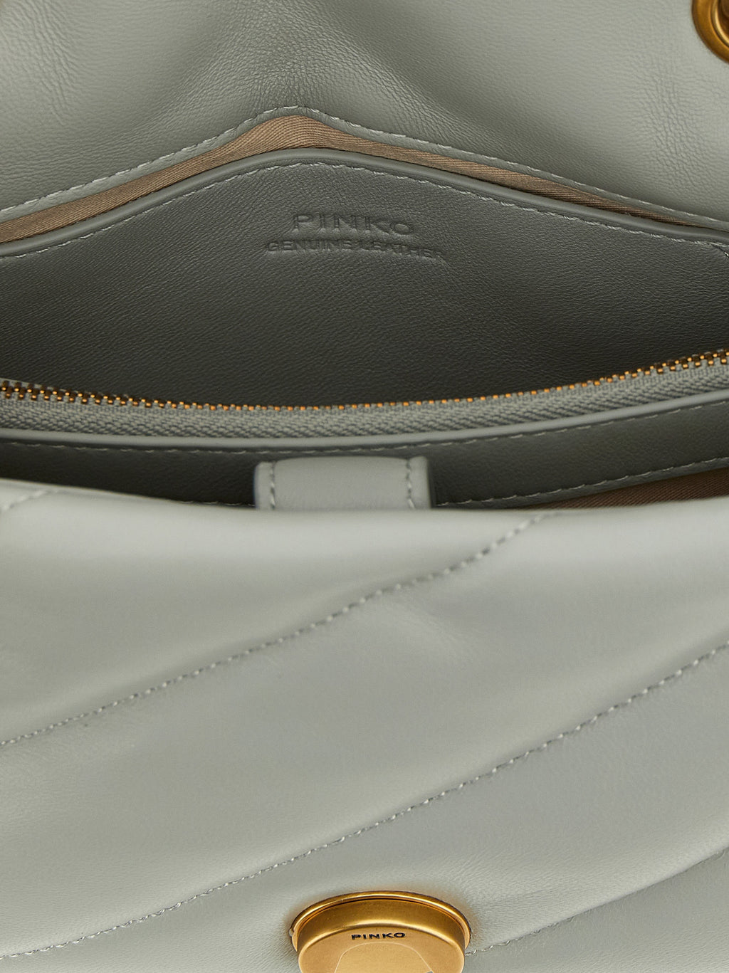 Gray Lamb Fur Crossbody Bag