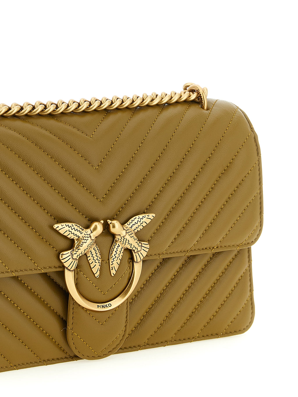 Bicolor Lambskin Crossbody Bag