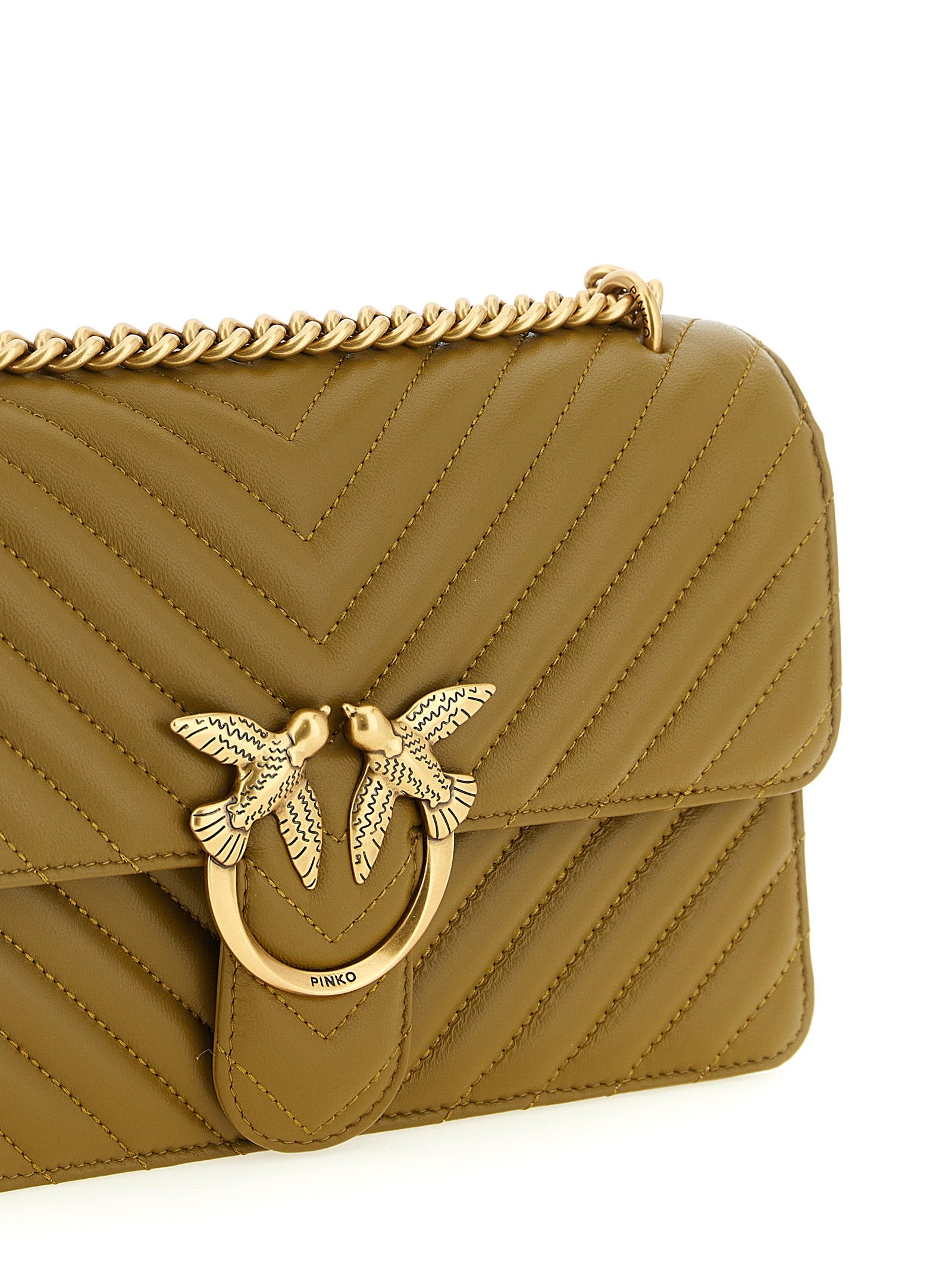 Bicolor Lambskin Crossbody Bag