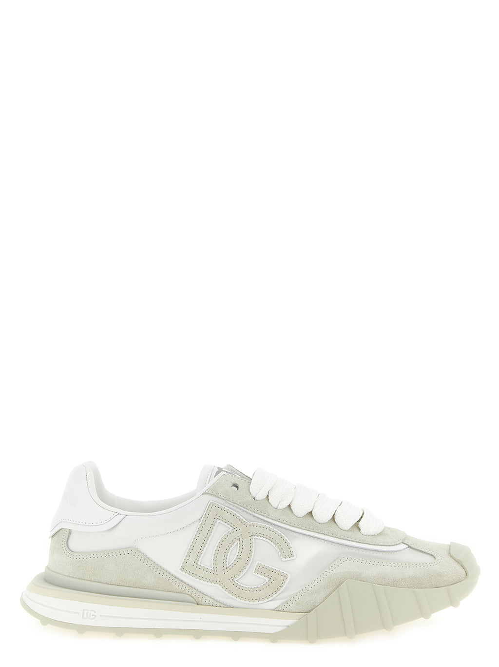 Beige Polyamide Athletic Sneakers