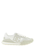 Beige Polyamide Athletic Sneakers
