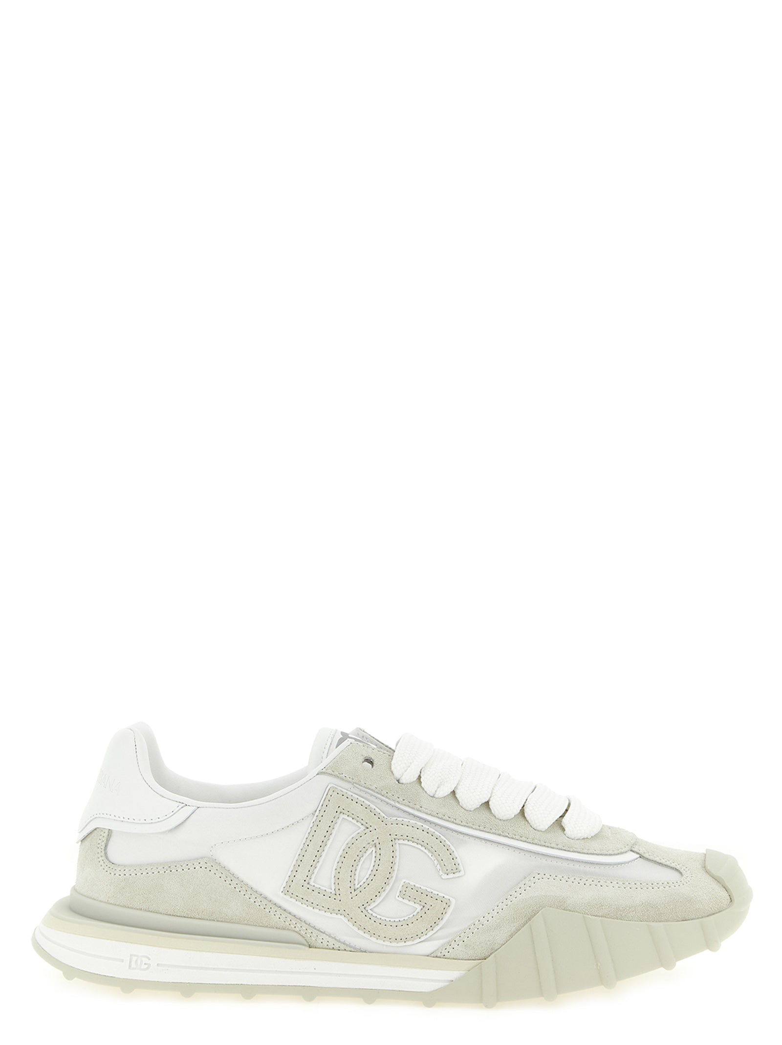 Beige Polyamide Athletic Sneakers
