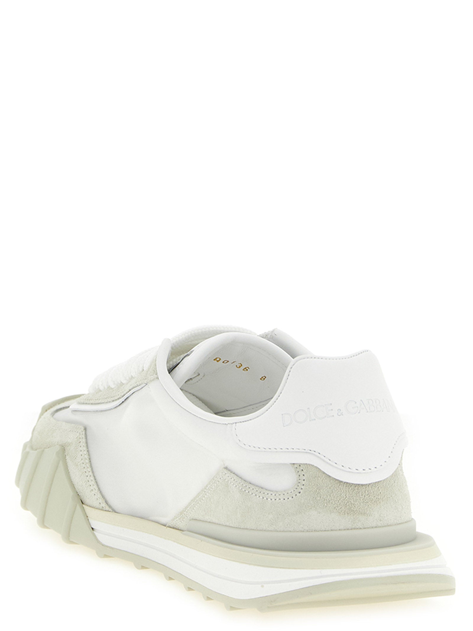 Beige Polyamide Athletic Sneakers