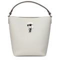 Gray Leather Handbag