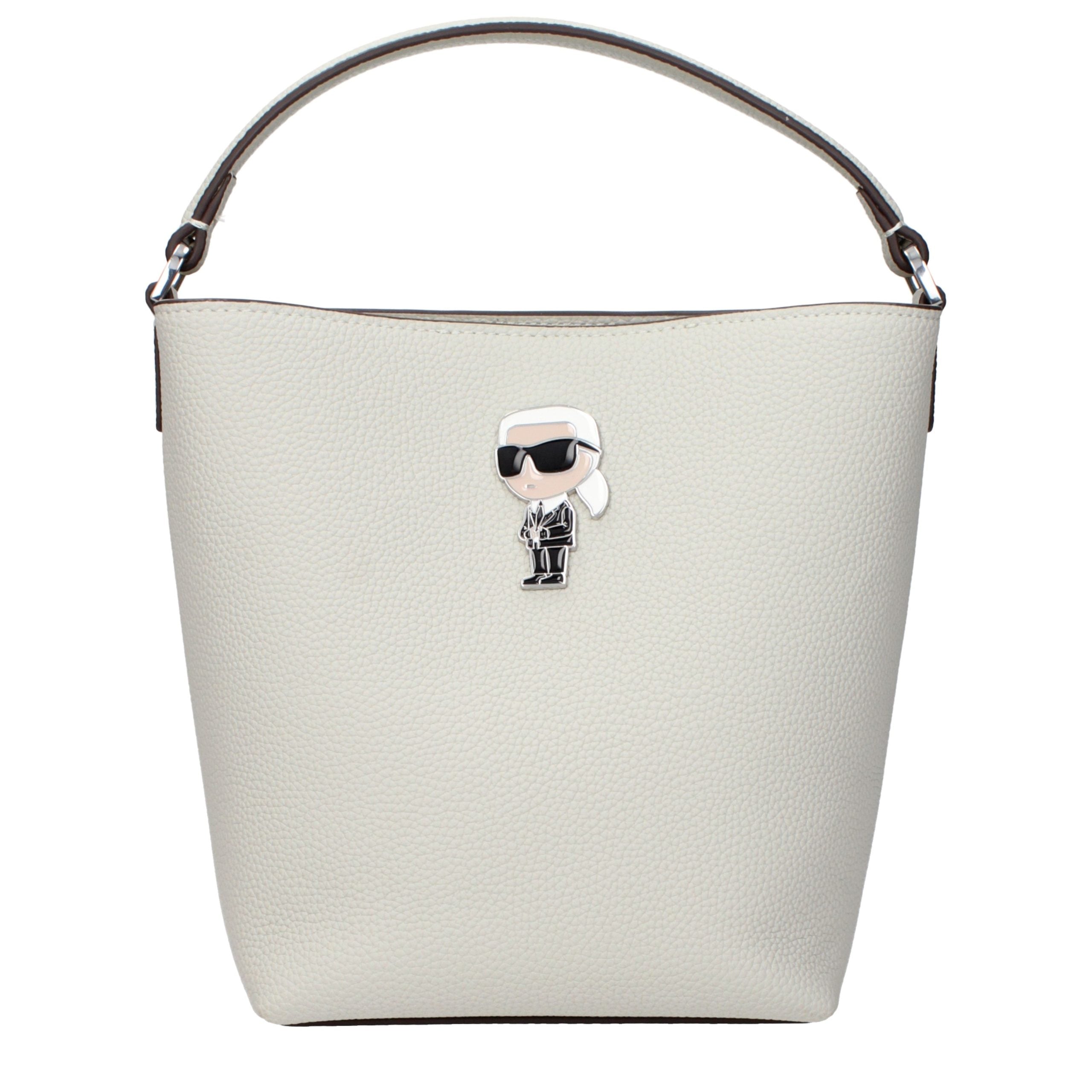 Gray Leather Handbag