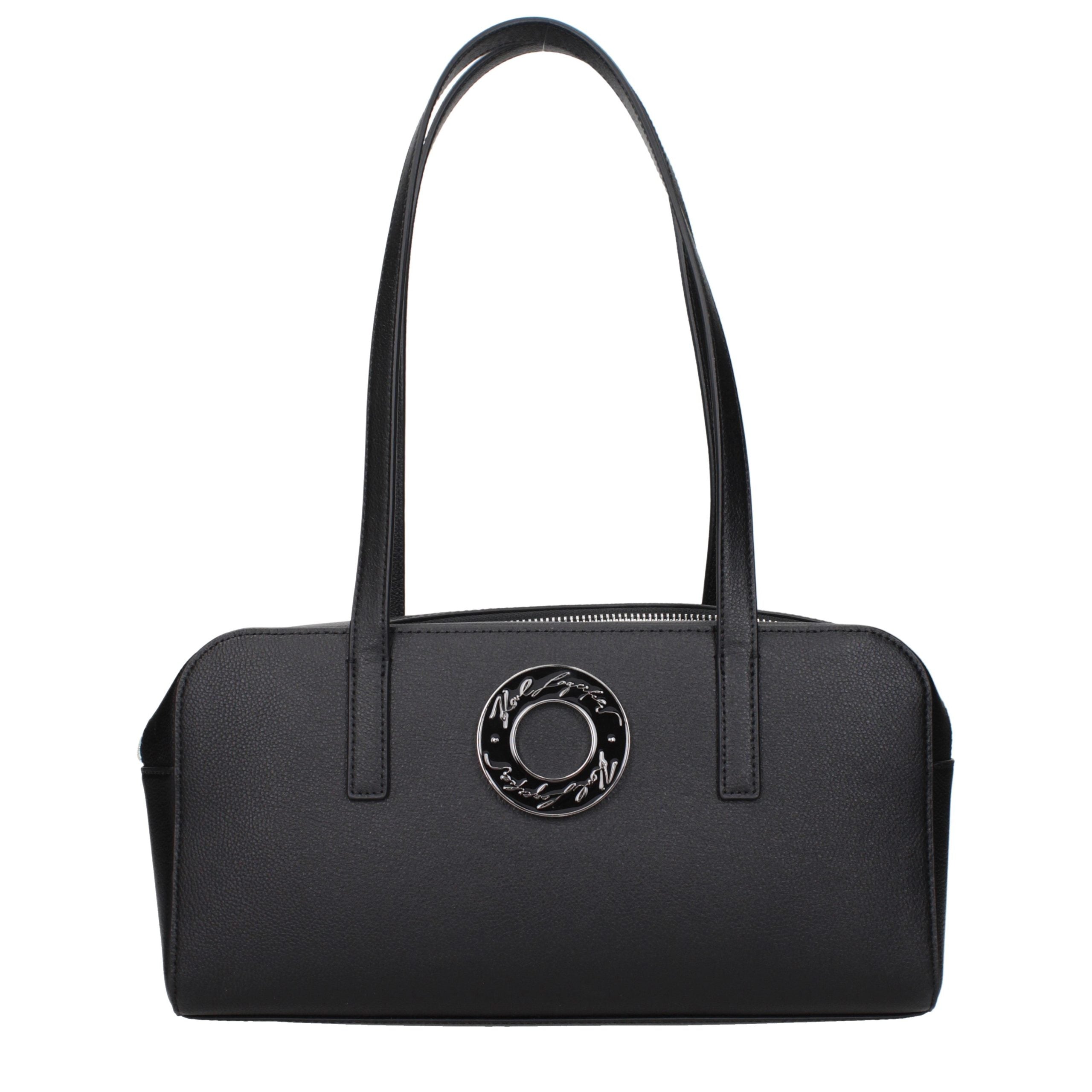 Black Leather Shoulder Bag