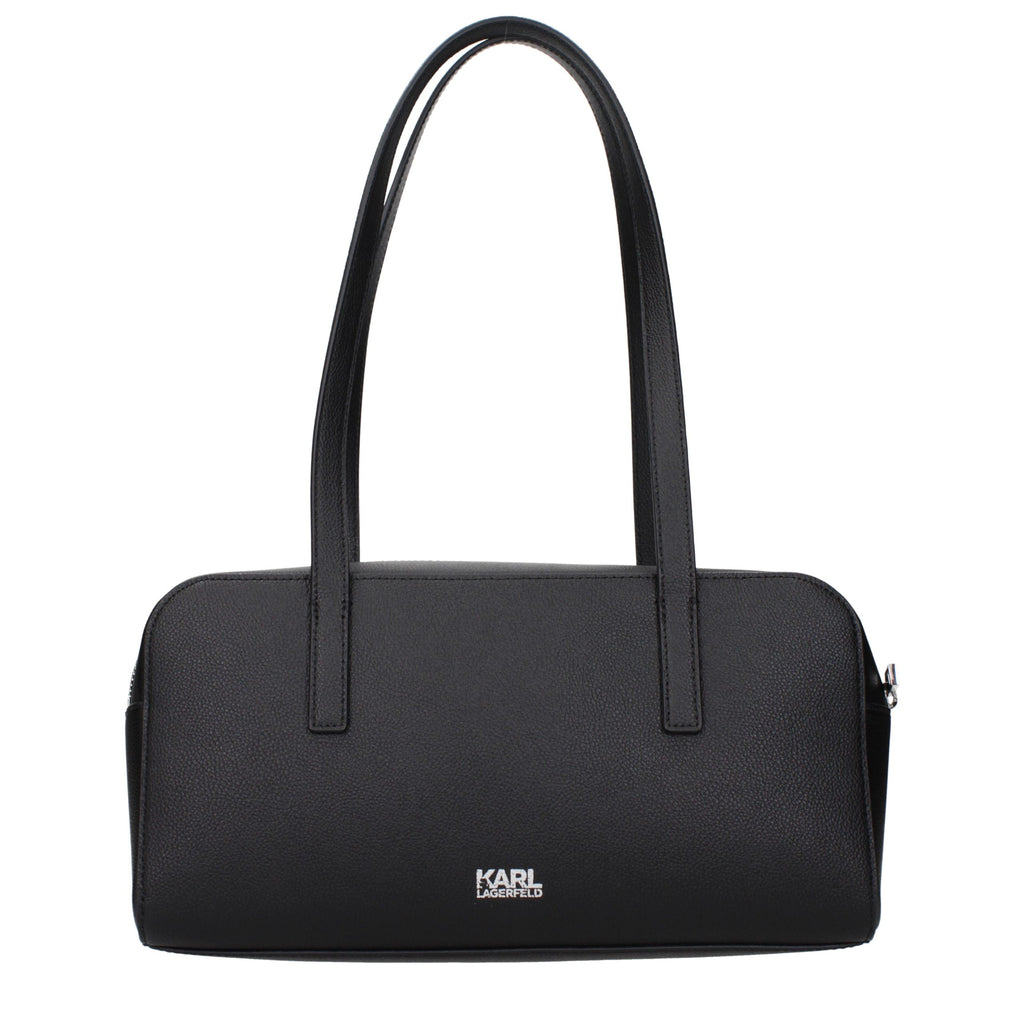 Black Leather Shoulder Bag