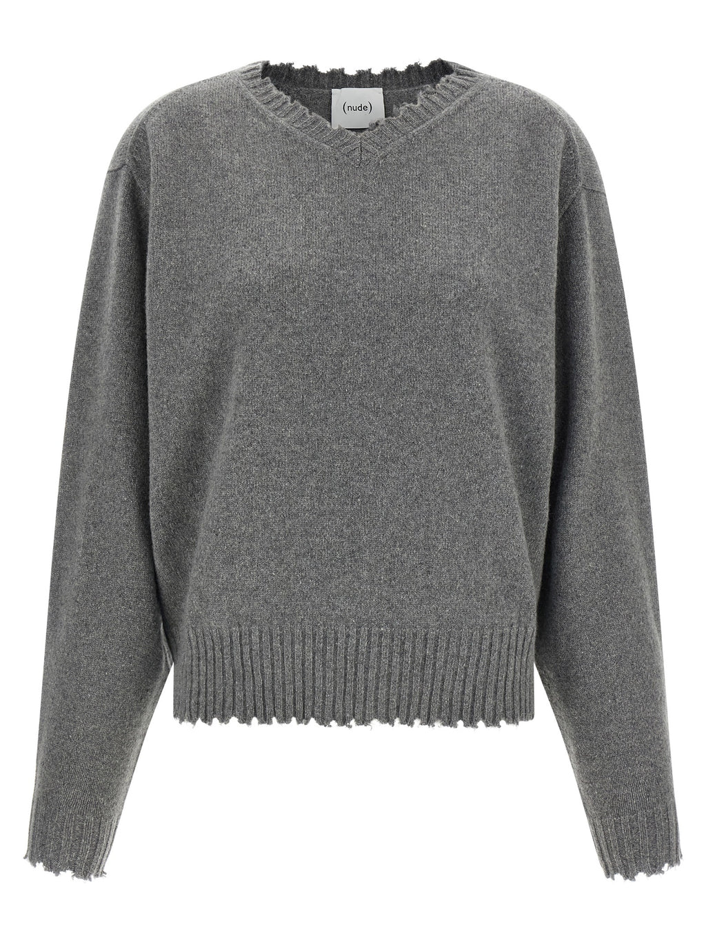 Gray Cashmere Cardigan