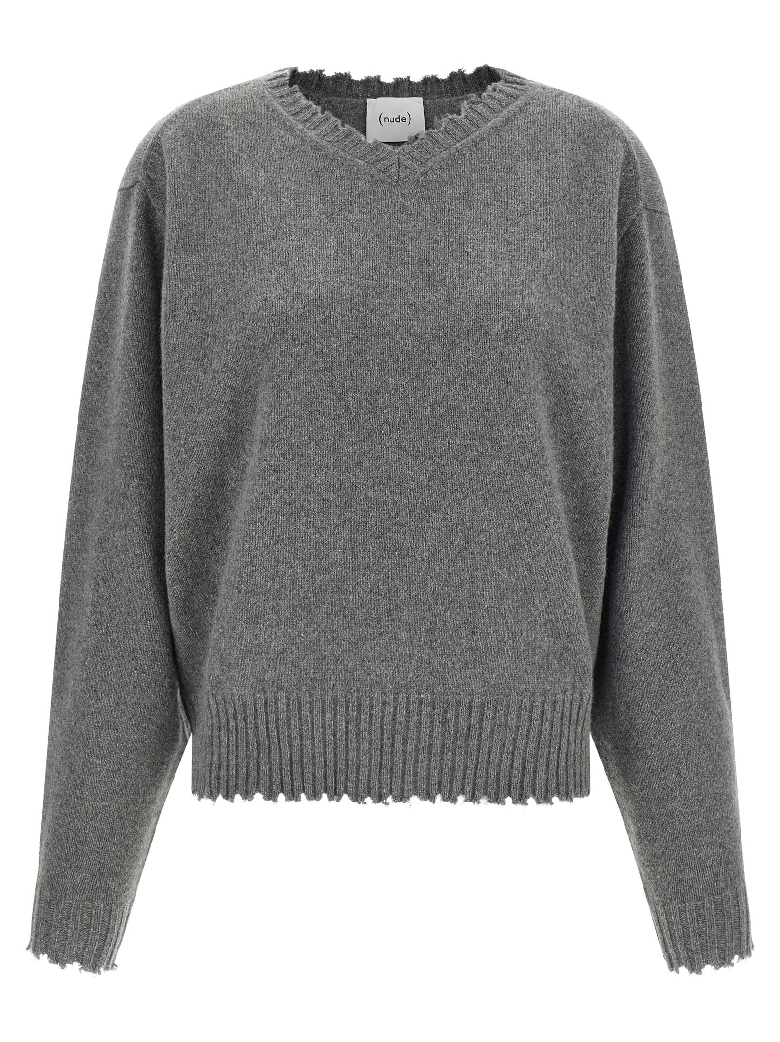 Gray Cashmere Cardigan
