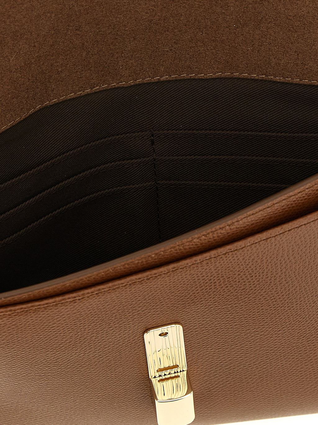 Brown Calfskin Clutch Bag