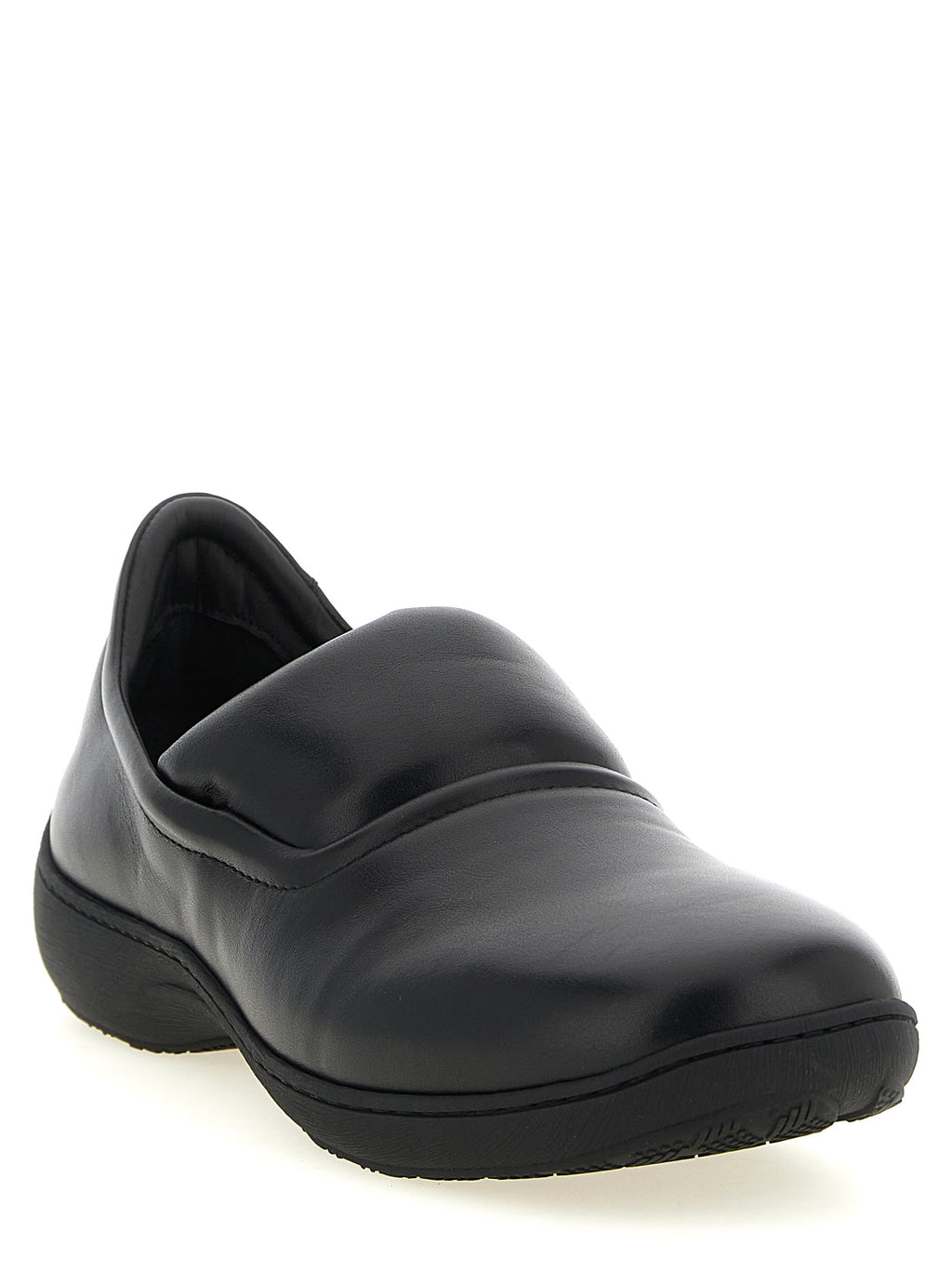 Black Calfskin Slip-On Loafers