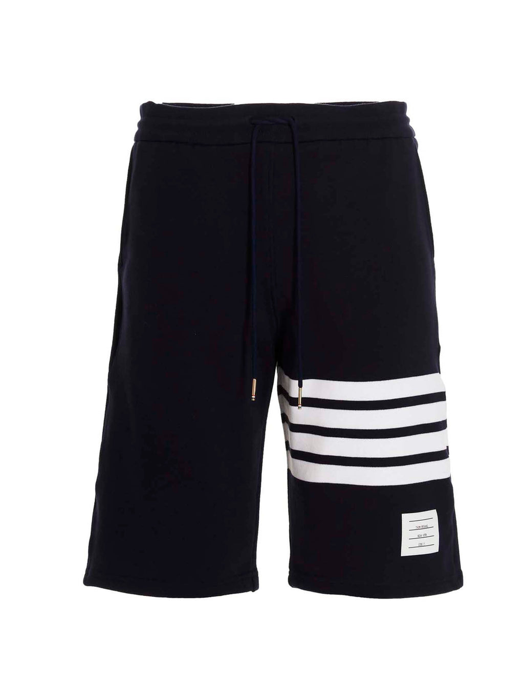 Blue Cotton Bermuda Shorts