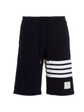 Blue Cotton Bermuda Shorts