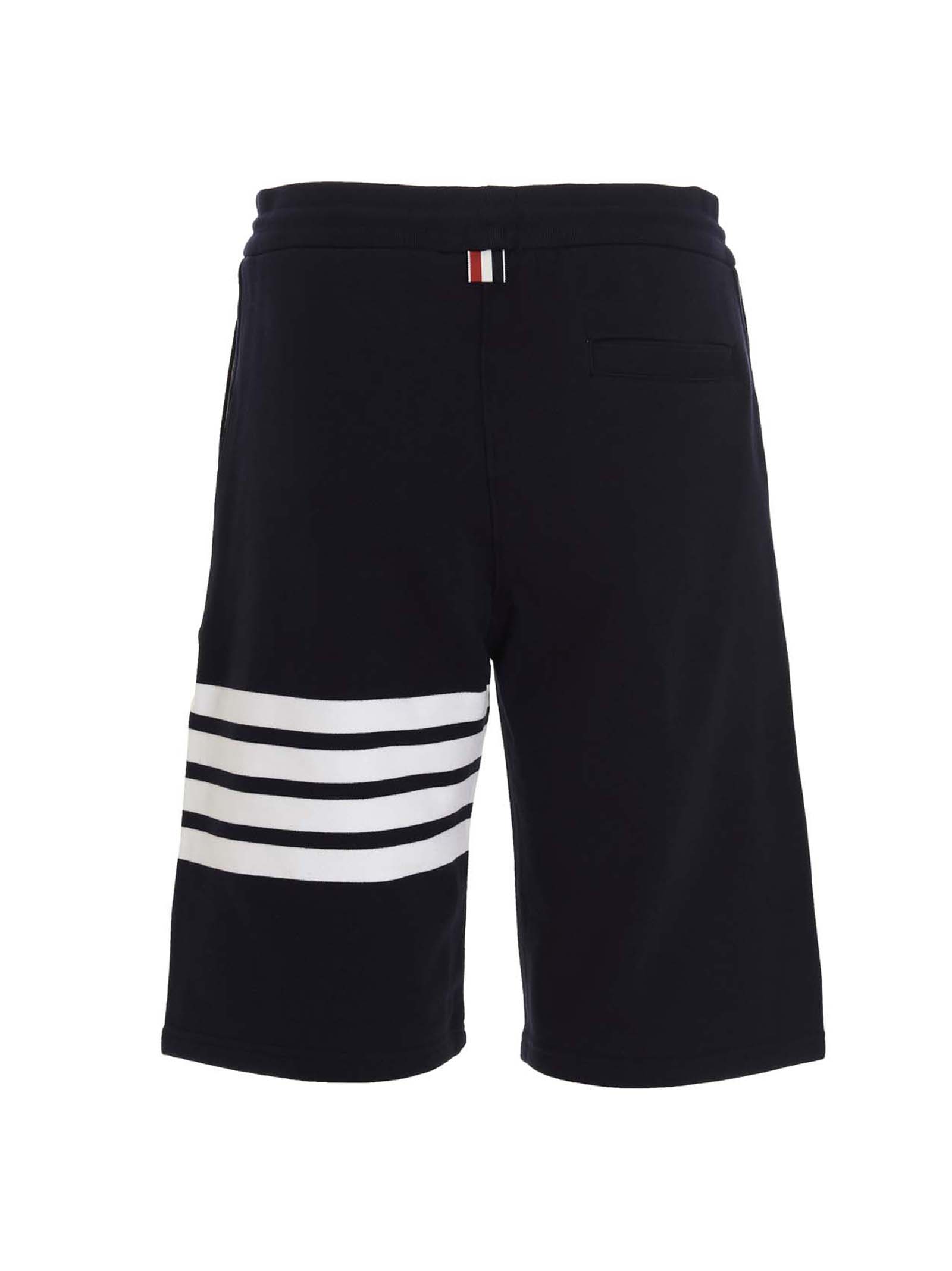 Blue Cotton Bermuda Shorts