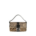 Beige Calf Leather Bos Taurus Shoulder Bag