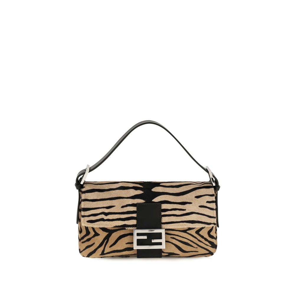Beige Calf Leather Bos Taurus Shoulder Bag