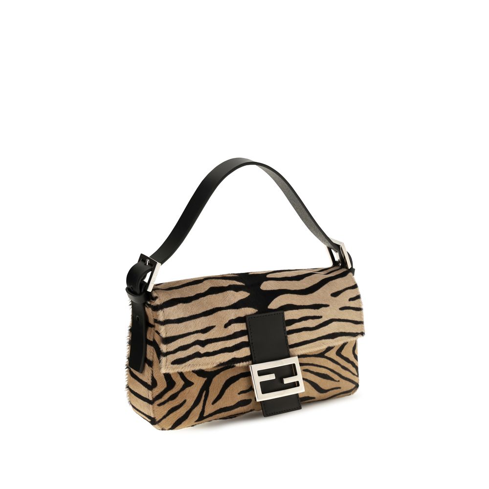 Beige Calf Leather Bos Taurus Shoulder Bag