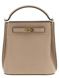 Gray Calfskin Crossbody Bag