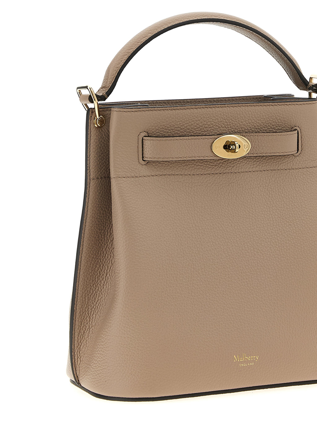Gray Calfskin Crossbody Bag