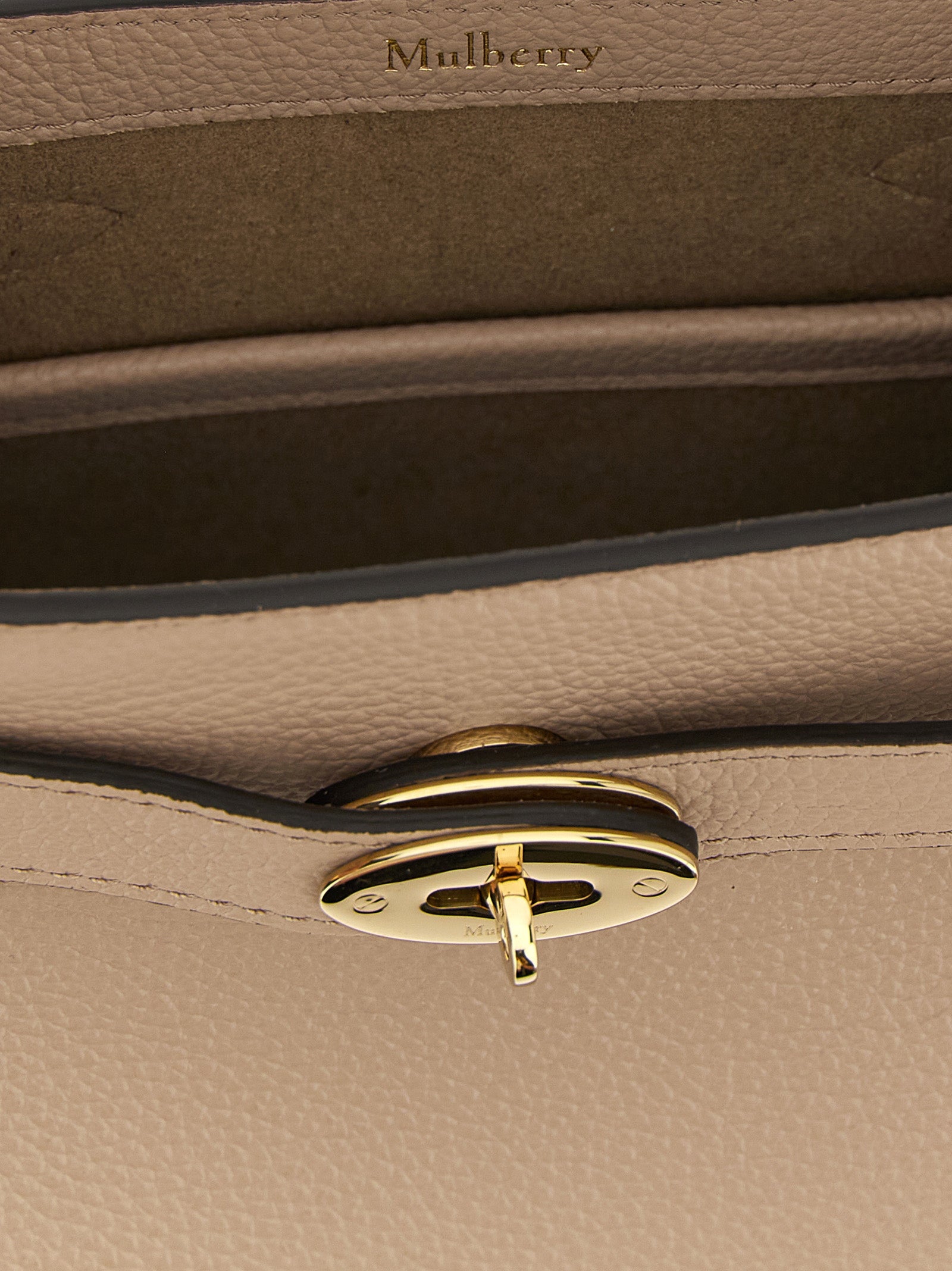 Gray Calfskin Crossbody Bag