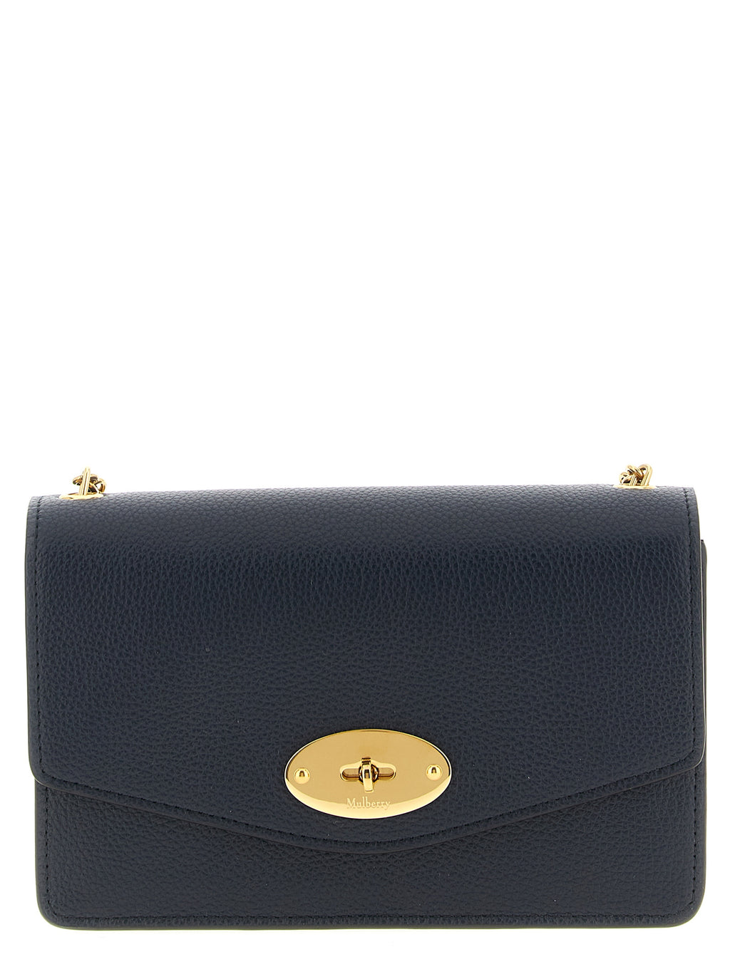 Blue Calfskin Crossbody Bag