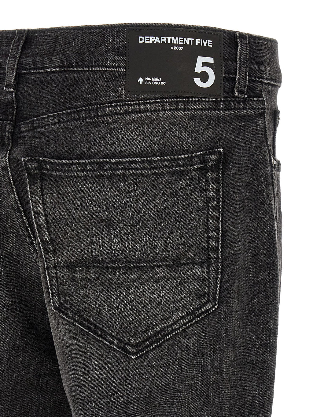 Black Cotton Cropped Jeans