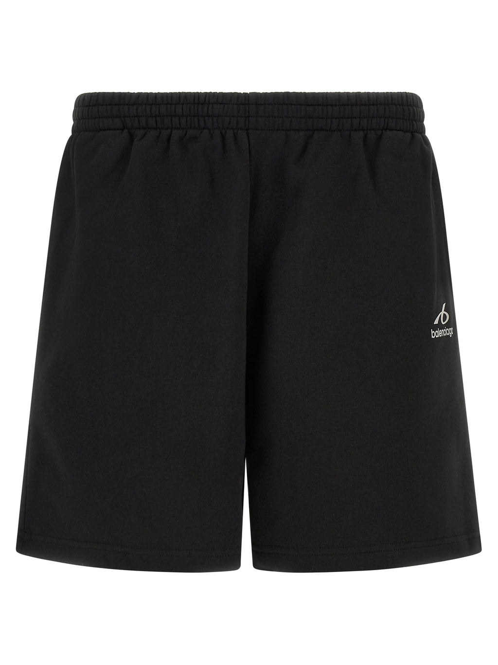 Black Cotton Bermuda Shorts