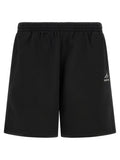 Black Cotton Bermuda Shorts