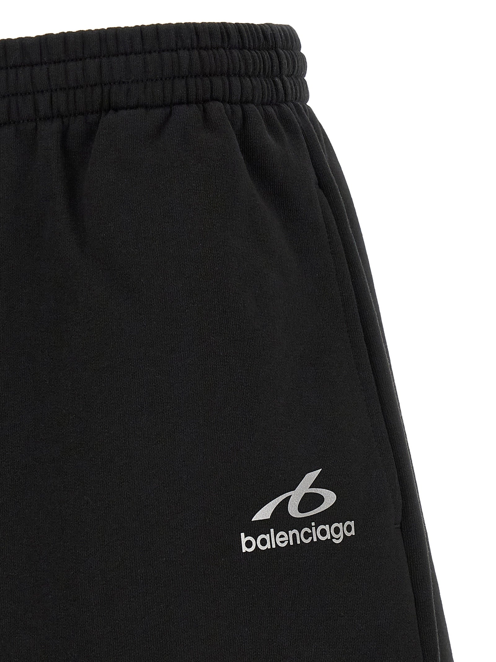 Black Cotton Bermuda Shorts