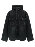 Black Cotton Denim Jacket