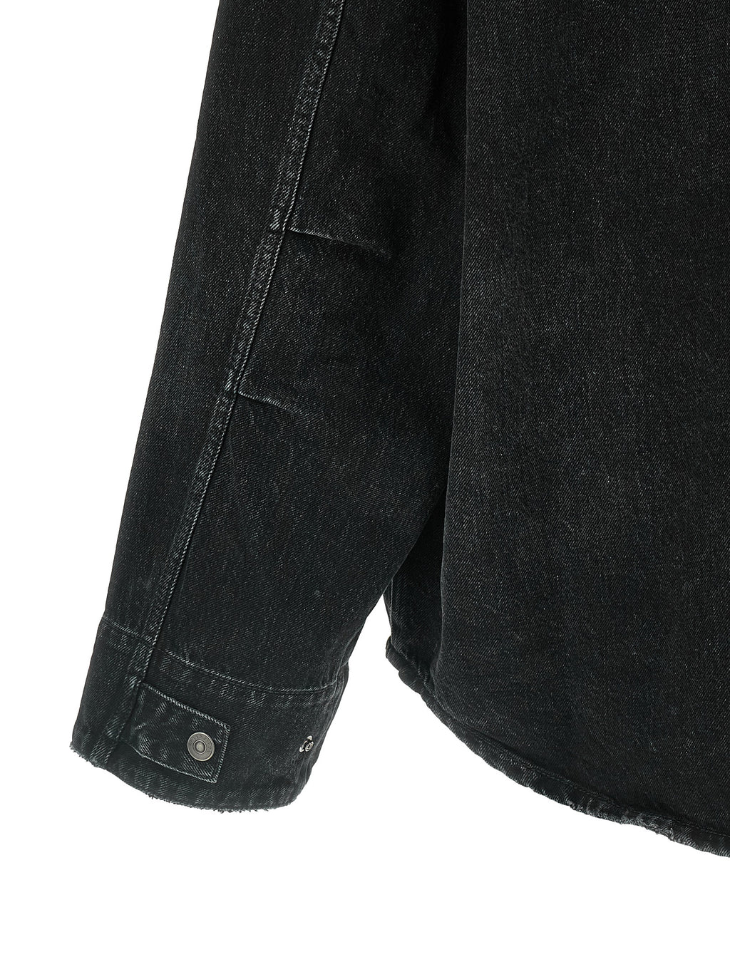Black Cotton Denim Jacket