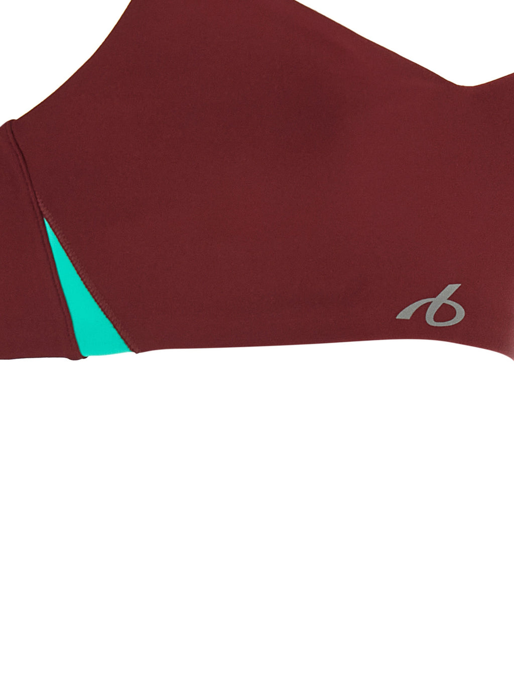 Bordeaux Polyamide Sport Bra